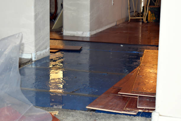 Professional Burst Pipe Water Damage technician working in Como, WI